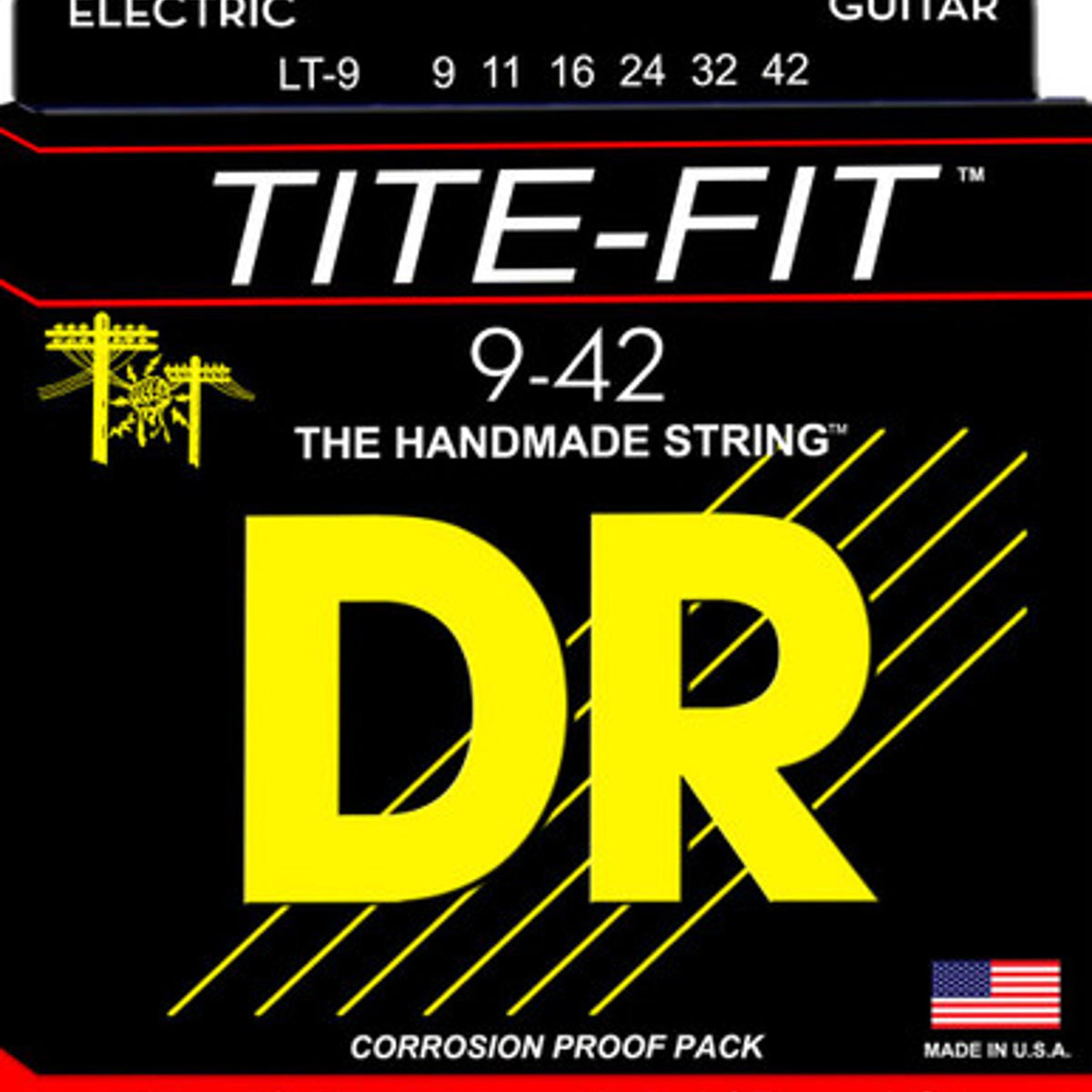 DR Electric Tite-Fit LT-9 Nickel Plated Strings 9-42