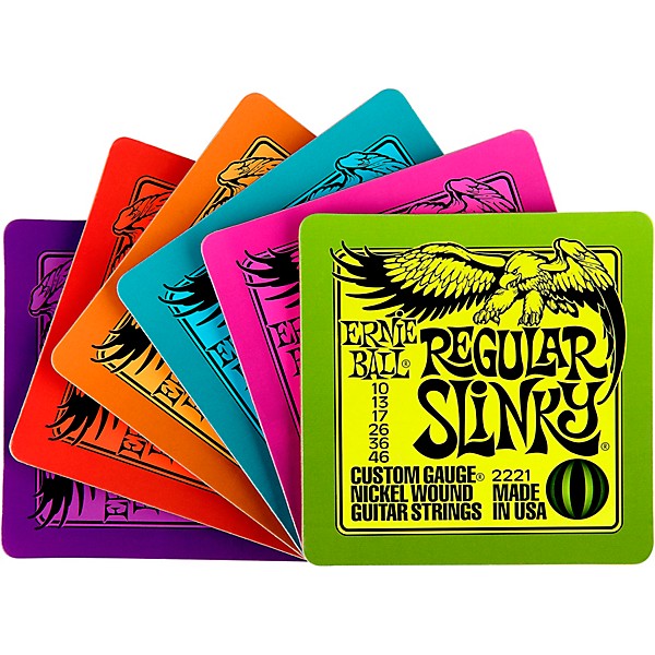 Ernie Ball Slinky Coasters, 6-Pack