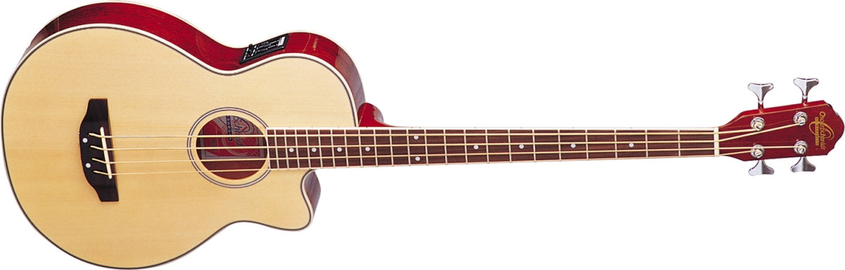 Oscar Schmidt OB100N-a-U Acoustic Bass Guitar Natural Spruce