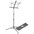 On-Stage SM7222BB Adjustable Music Stand, Black, Size 20-52
