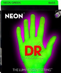 DR Hi-Def Neon Green Medium Bass Strings