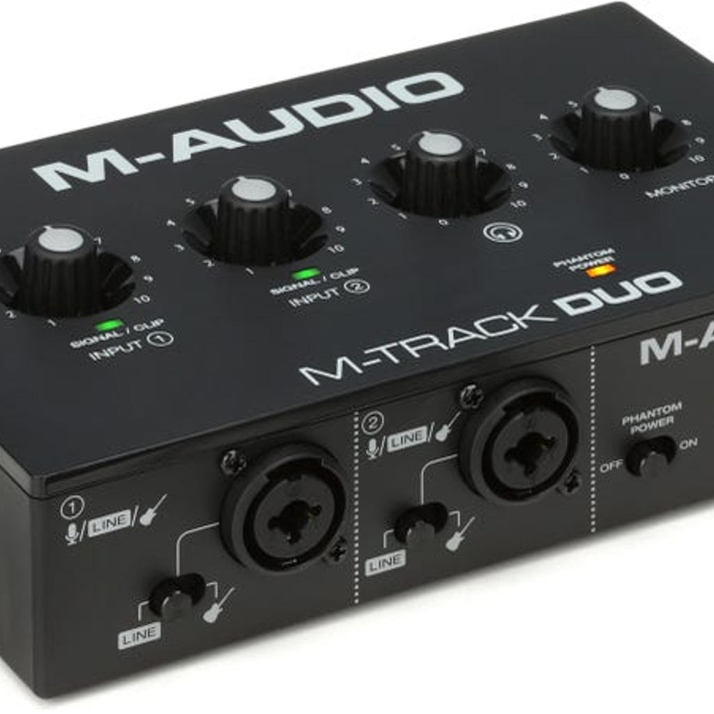 M-Audio M-Track Duo USB Audio Interface 2021 Black