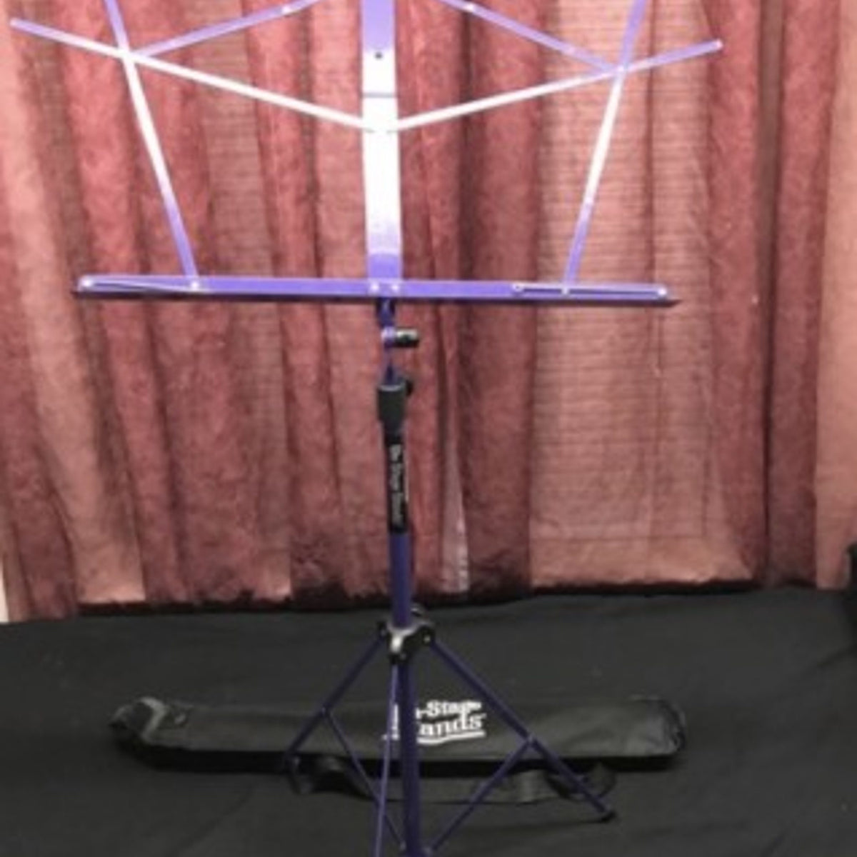 On-Stage Compact Sheet Music Stand with Bag, Purple