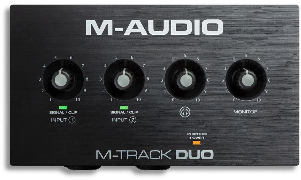 M-Audio M-Track Duo USB Audio Interface 2021 Black
