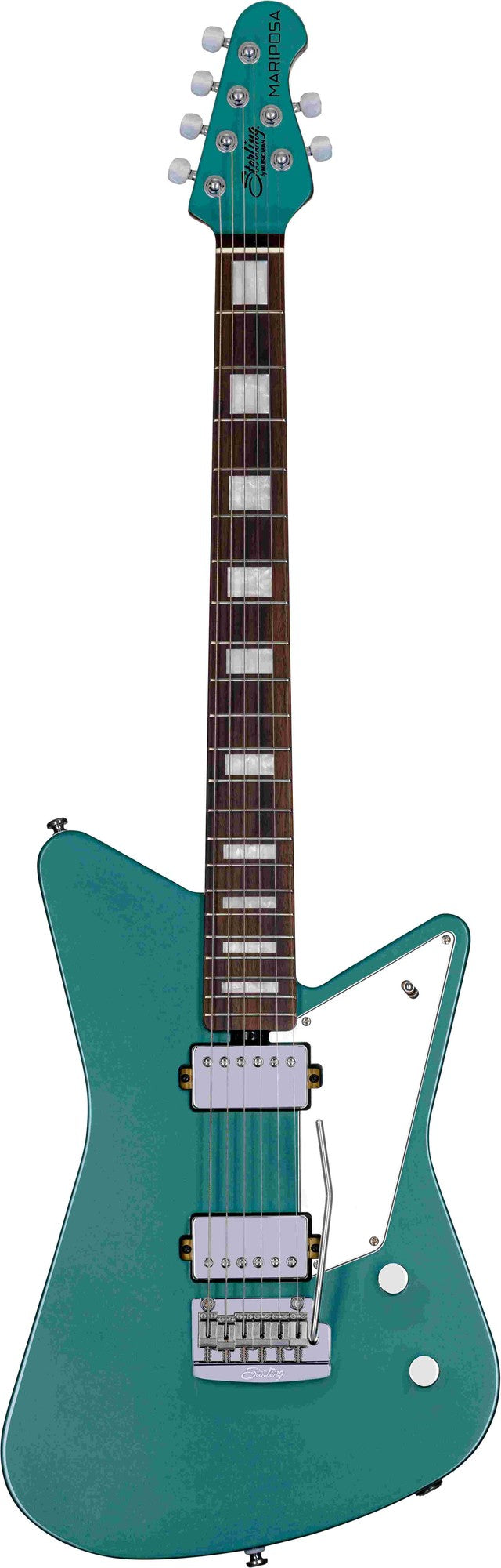 Sterling MARIPOSA Model Dorado Green 6-string electric guitar with "humbucker" pickups