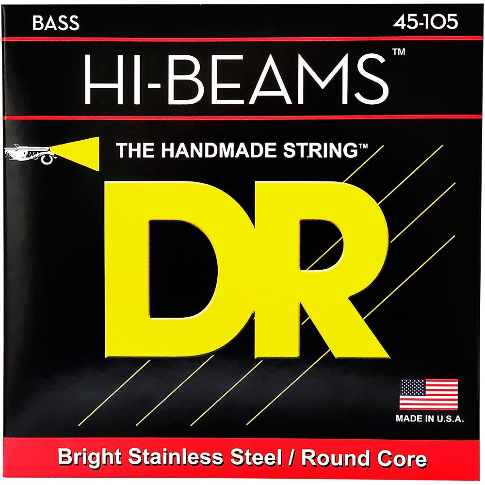 DR HI-BEAM Stainless Steel Bass Strings 45-105 Medium