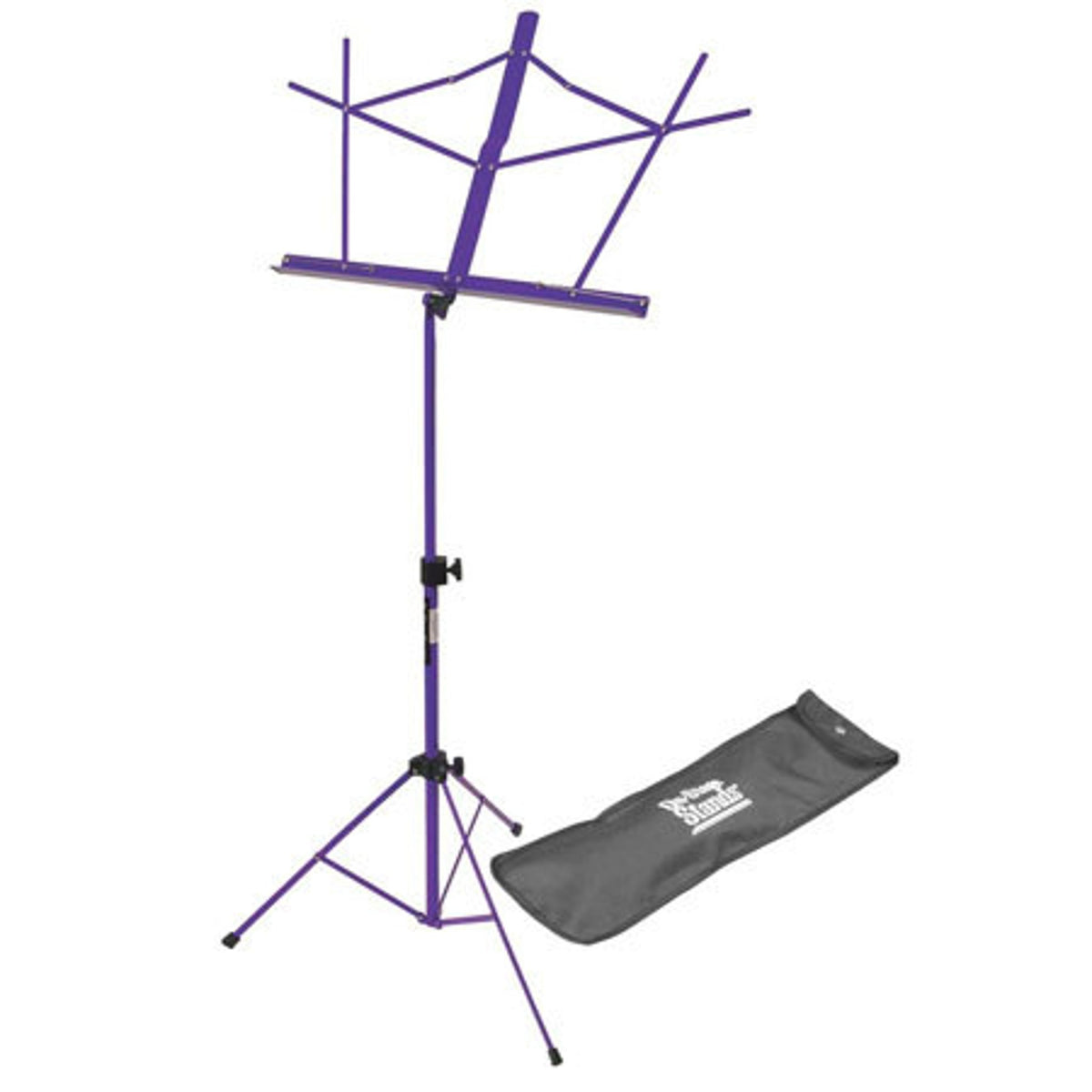 On-Stage Compact Sheet Music Stand with Bag, Purple
