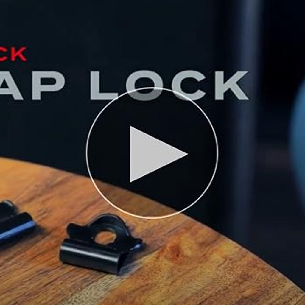 D'Addario Dual-Lock Strap Lock Black, One Size