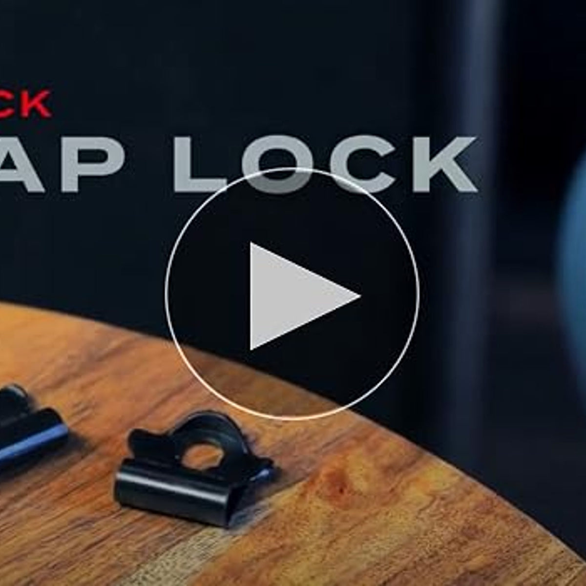 D'Addario Dual-Lock Strap Lock Black, One Size