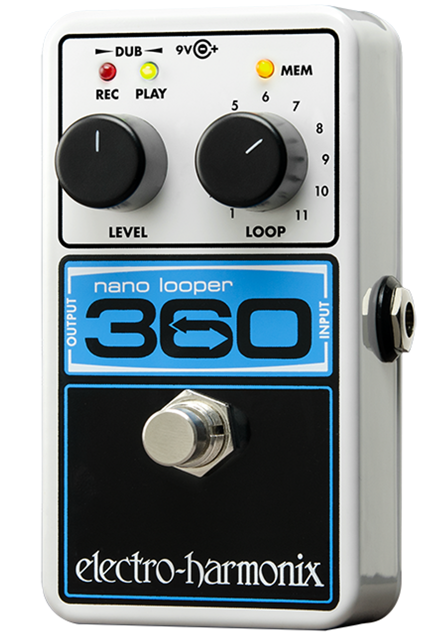 Electro-Harmonix 360 Nano Looper Pedal Black/White w.power cord included