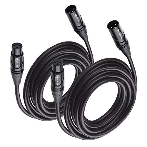 Cable Matters 2-Pack XLR Microphone Cable 15 Feet