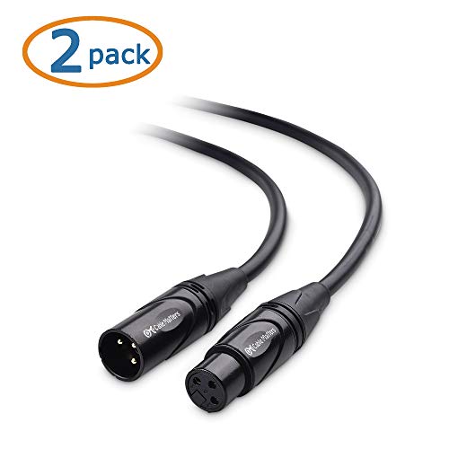 Cable Matters 2-Pack XLR Microphone Cable 15 Feet