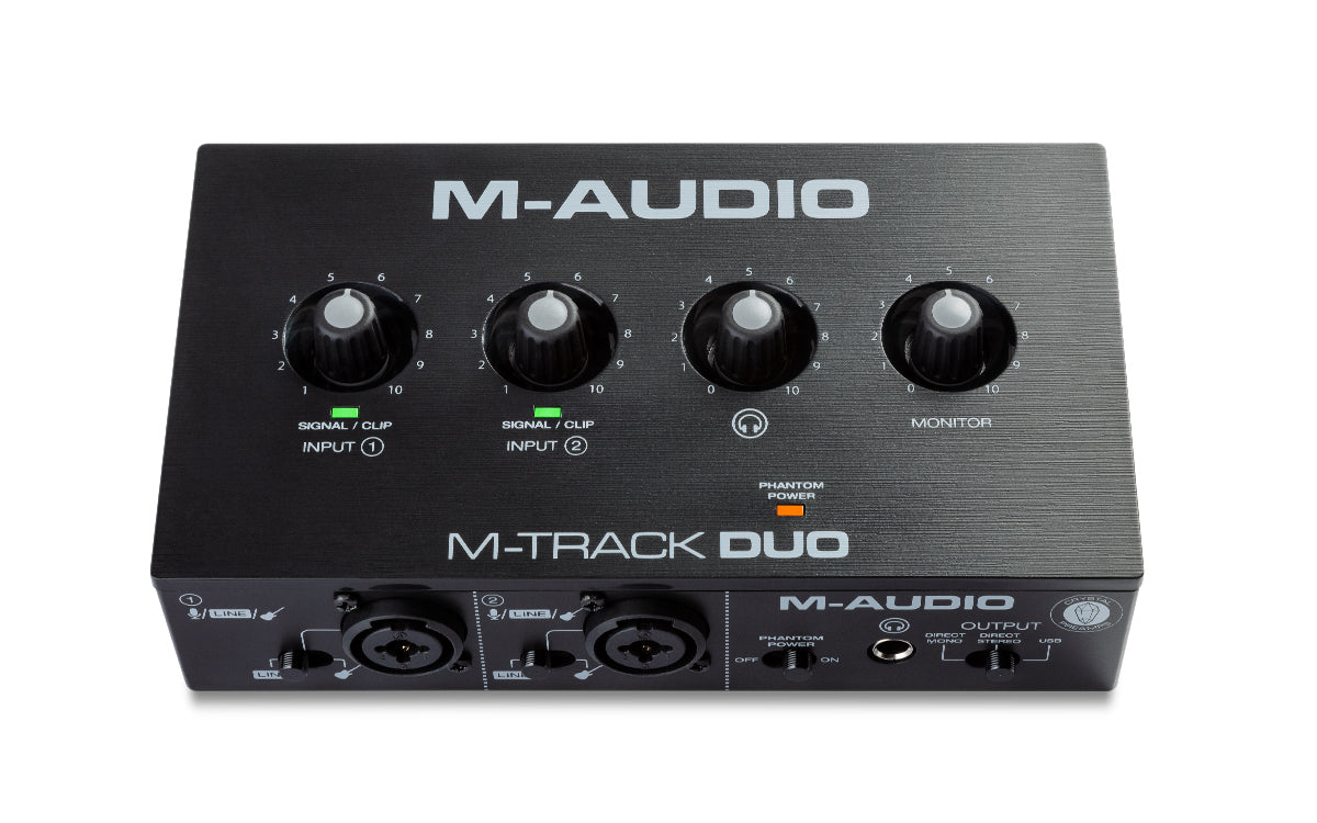 M-Audio M-Track Duo USB Audio Interface 2021 Black