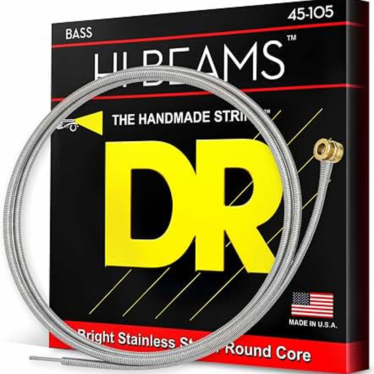 DR HI-BEAM Stainless Steel Bass Strings 45-105 Medium