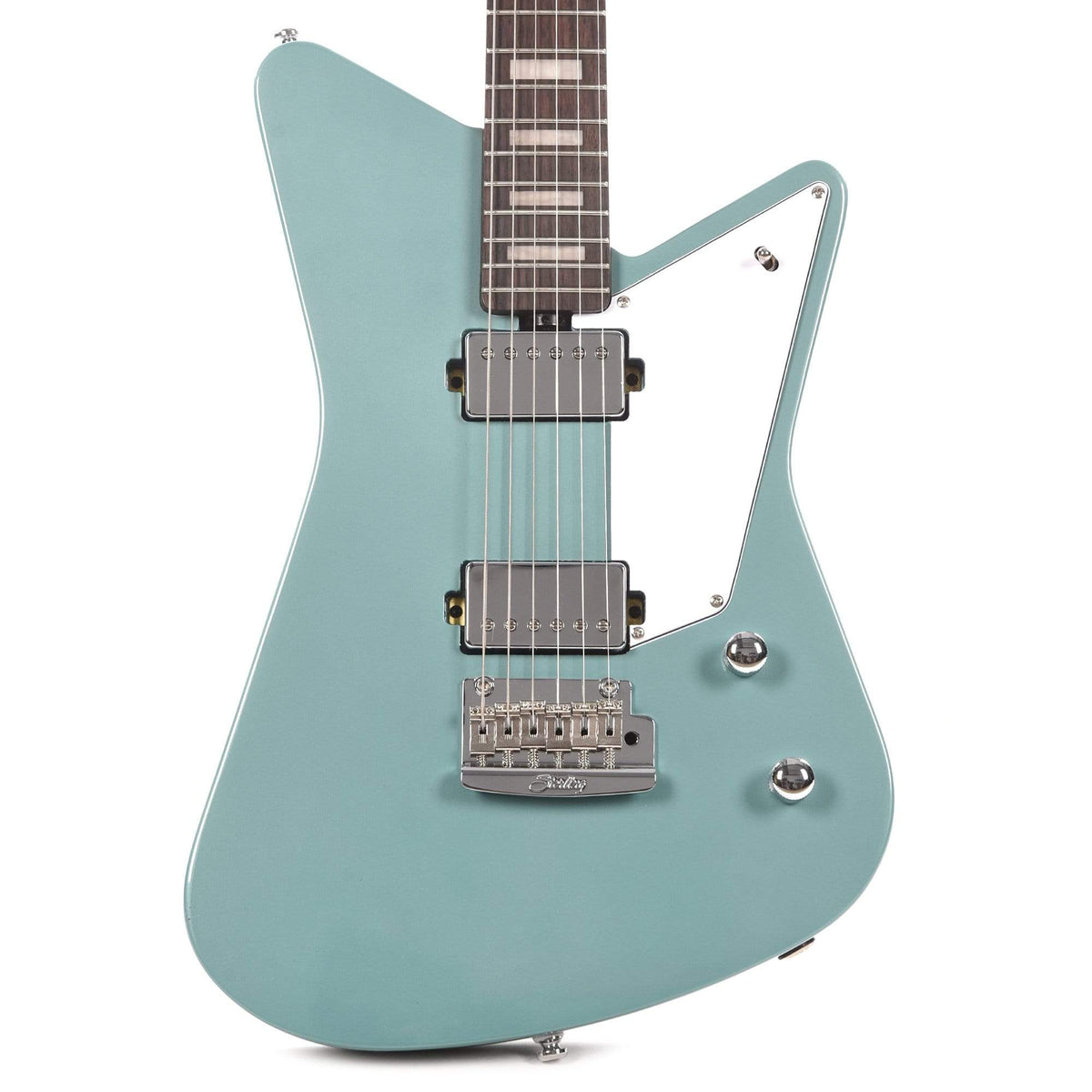 Sterling MARIPOSA Model Dorado Green 6-string electric guitar with "humbucker" pickups