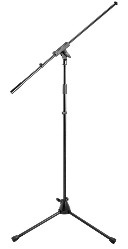 On-Stage MS9701B+ Heavy-Duty Euro Boom Mic Stand, Black