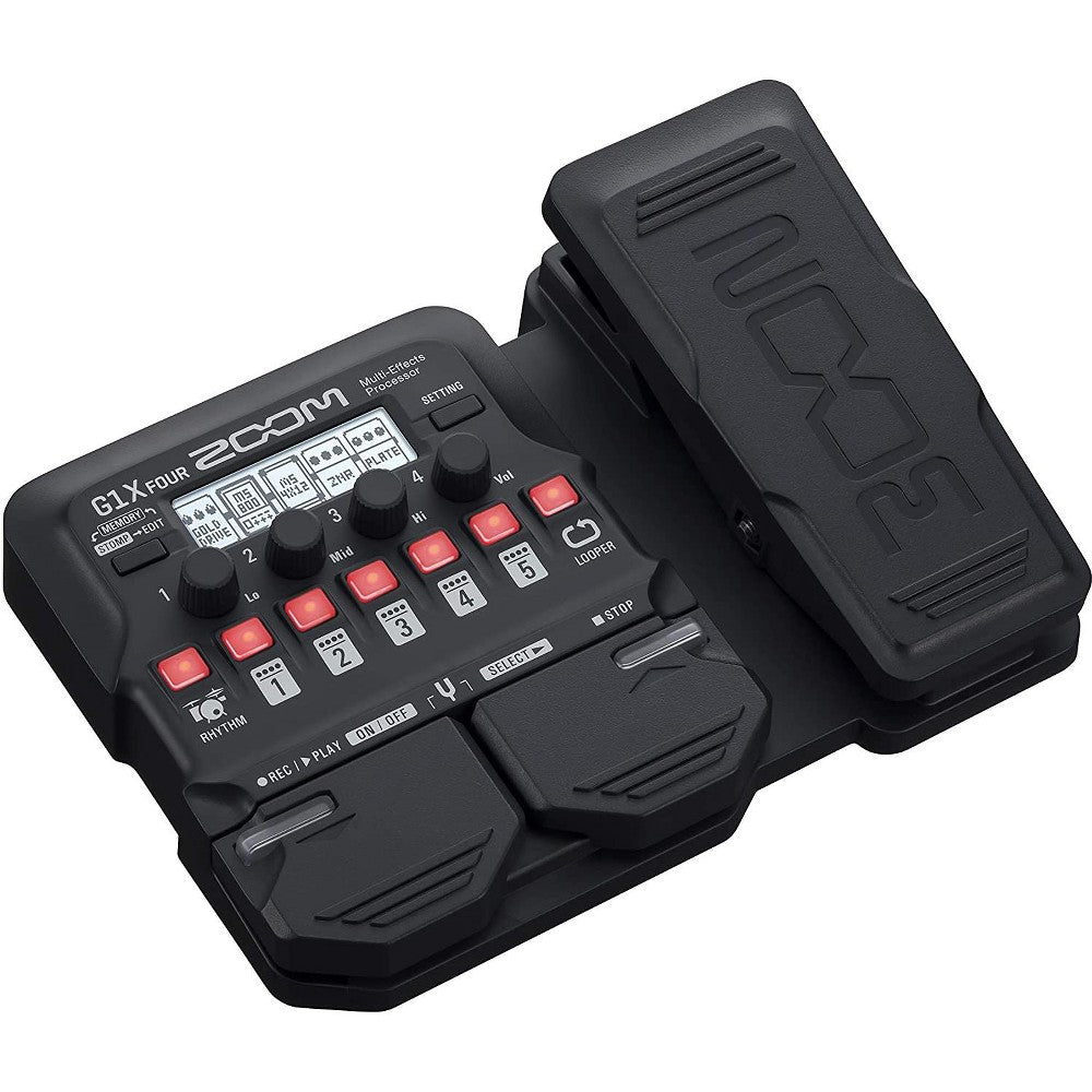 Zoom G1X Four Multi Guitar Effects Processor 6.26x8.52x2.06 Inches