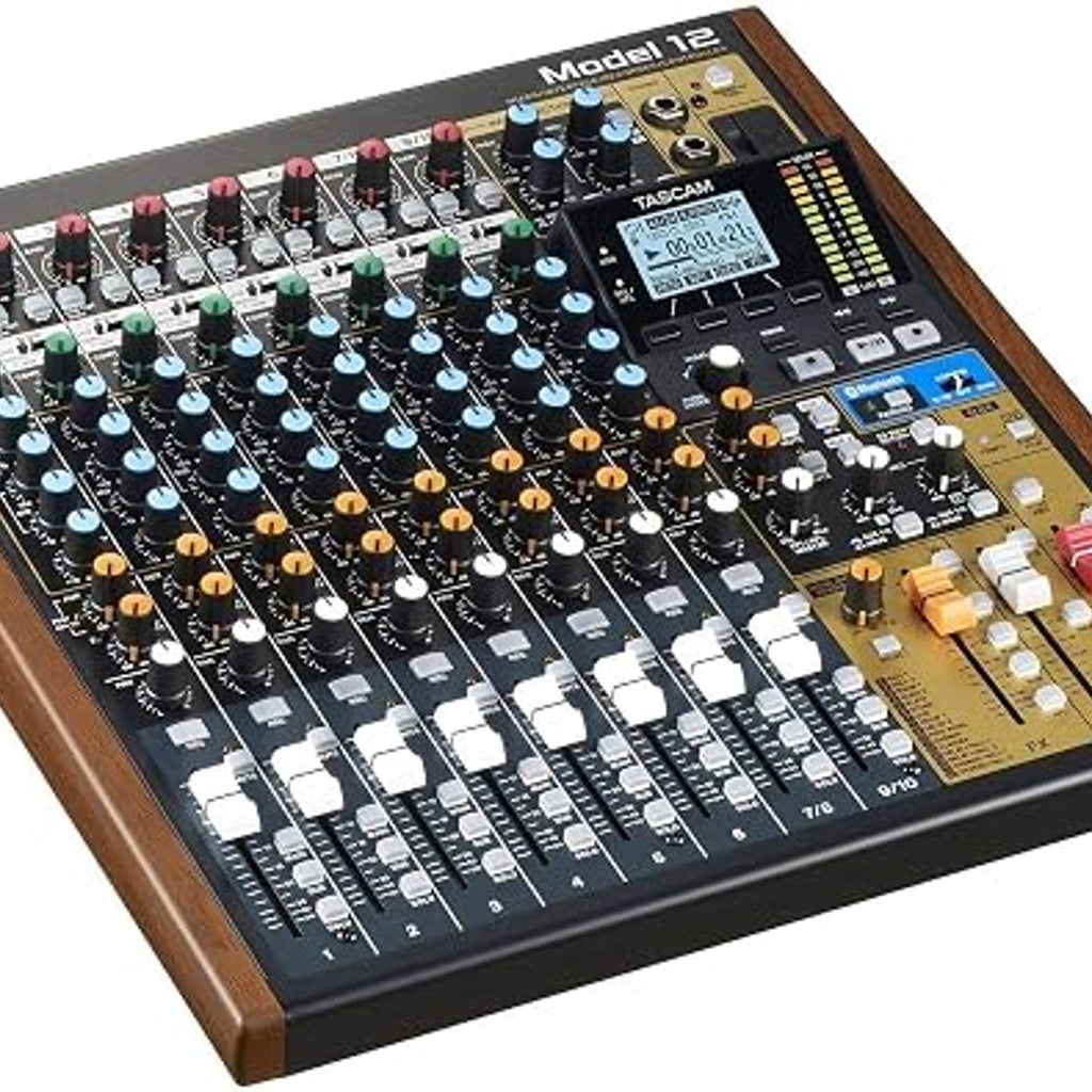 Tascam Model 12 All-In-One Production Mixer USB Audio Interface Multitrack Recorder - pre-owned.