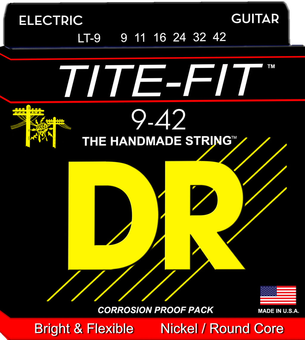 DR Electric Tite-Fit LT-9 Nickel Plated Strings 9-42