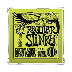 Ernie Ball Regular Slinky Electric Guitar Strings Gauge 10-46. 2221