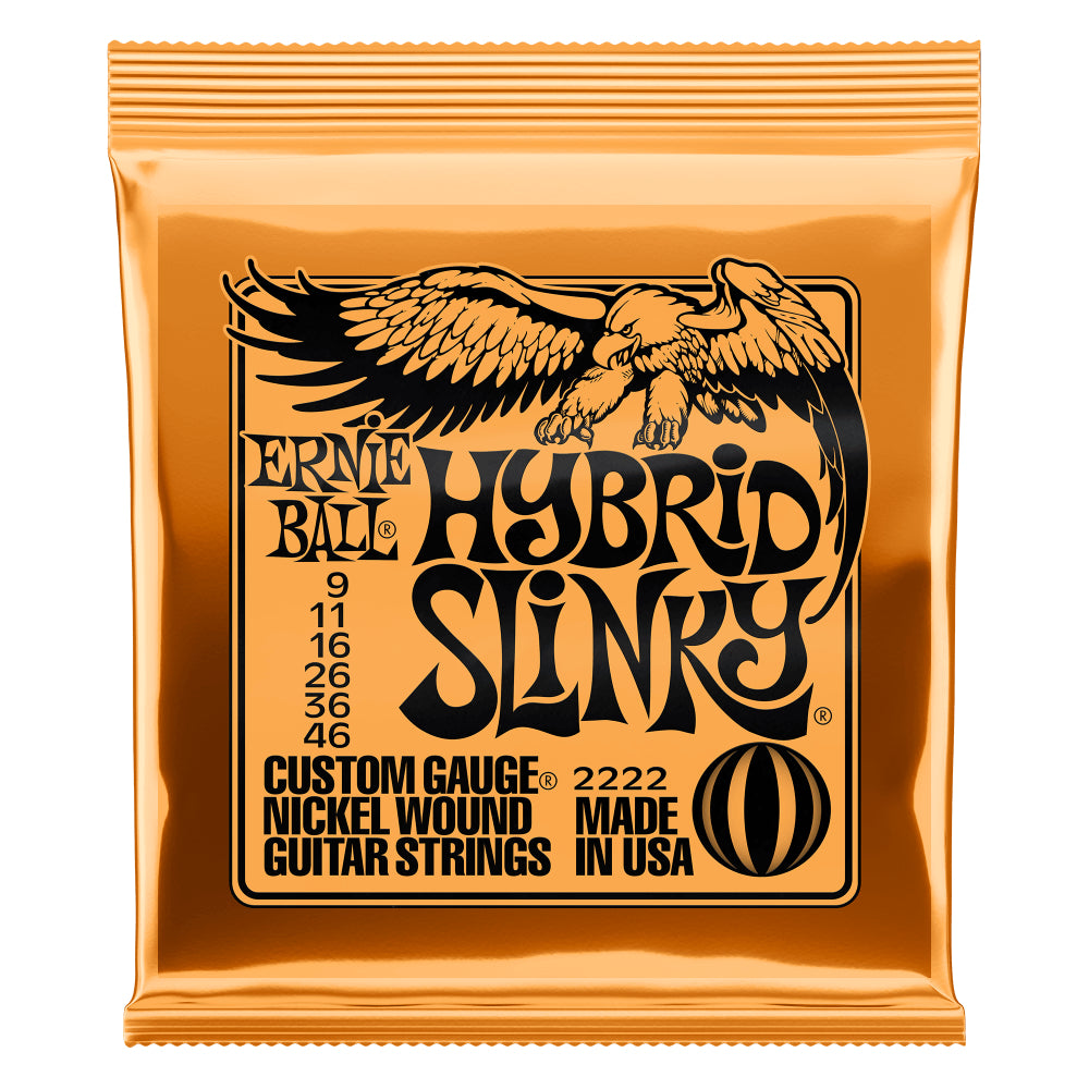 Ernie Ball Hybrid Slinky 2222 Electric Guitar Strings .009-.046