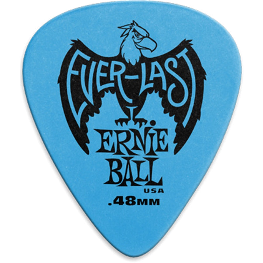 Ernie Ball Everlast Picks 0.48 mm, 12 Pack, Blue