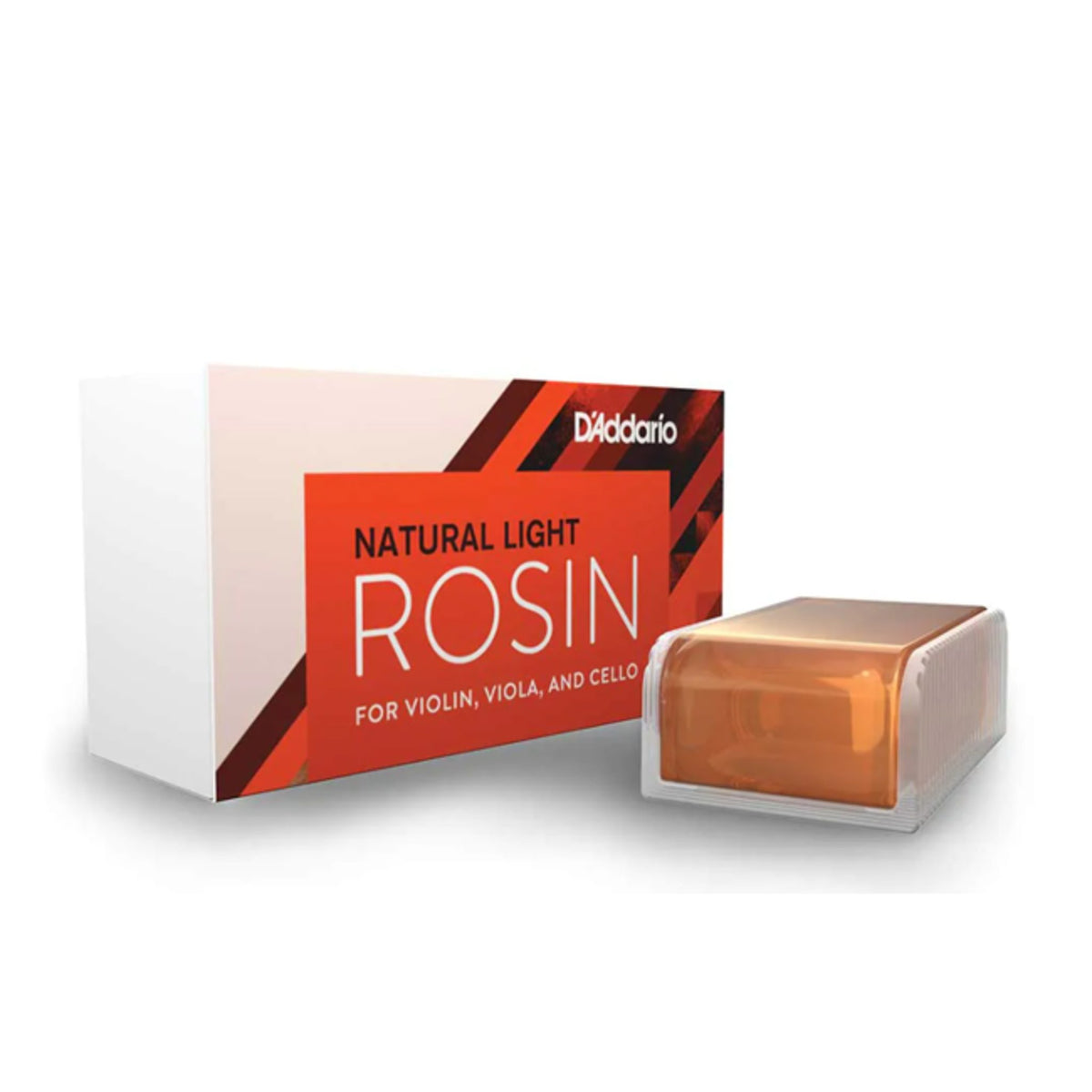 D'Addario Light Bow Rosin Natural Rosin Guard