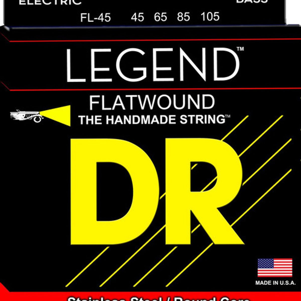 DR HI-BEAM Stainless Steel Bass Strings 45-105 Medium