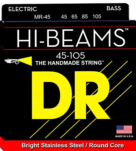 DR HI-BEAM Stainless Steel Bass Strings 45-105 Medium