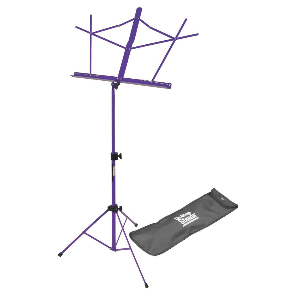 On-Stage Compact Sheet Music Stand with Bag, Purple