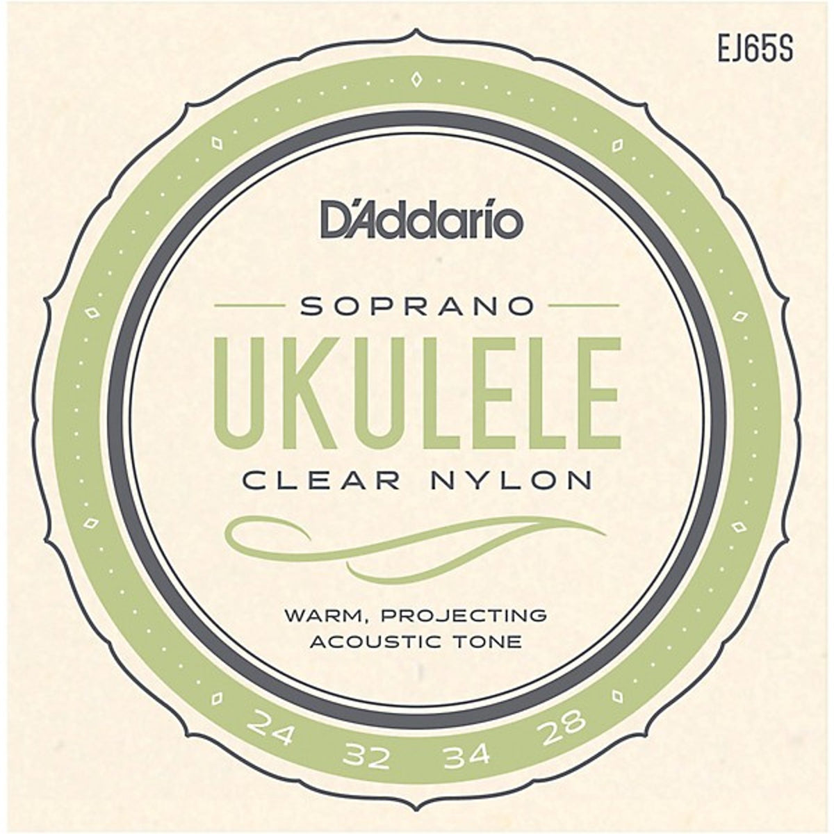 D'Addario EJ65S Soprano Nylon Ukulele Strings