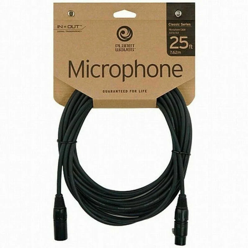 D'Addario Classic Series 25ft XLR Microphone/Powered Speaker Cable