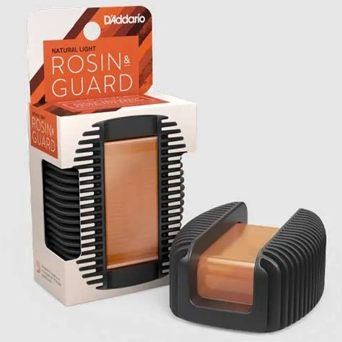 D'Addario Light Bow Rosin Natural Rosin Guard