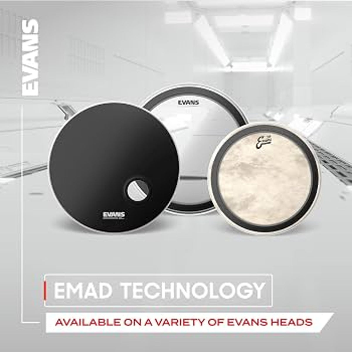 Evans Knockout Pack 22" EMAD Bass & 14" Snare Drumheads