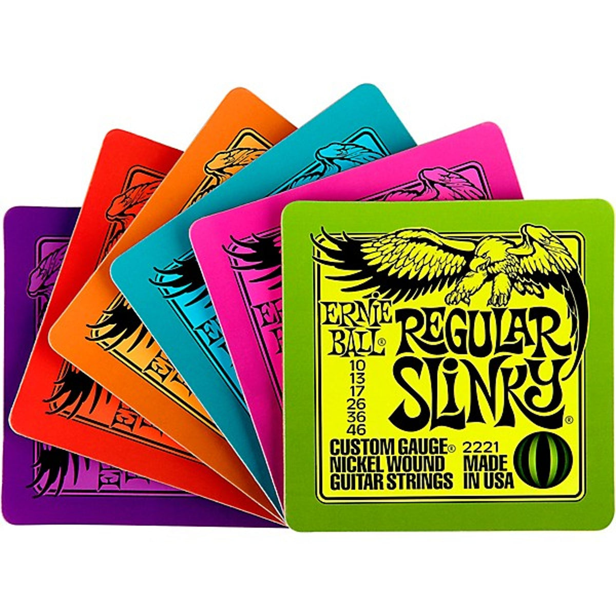 Ernie Ball Slinky Coasters, 6-Pack
