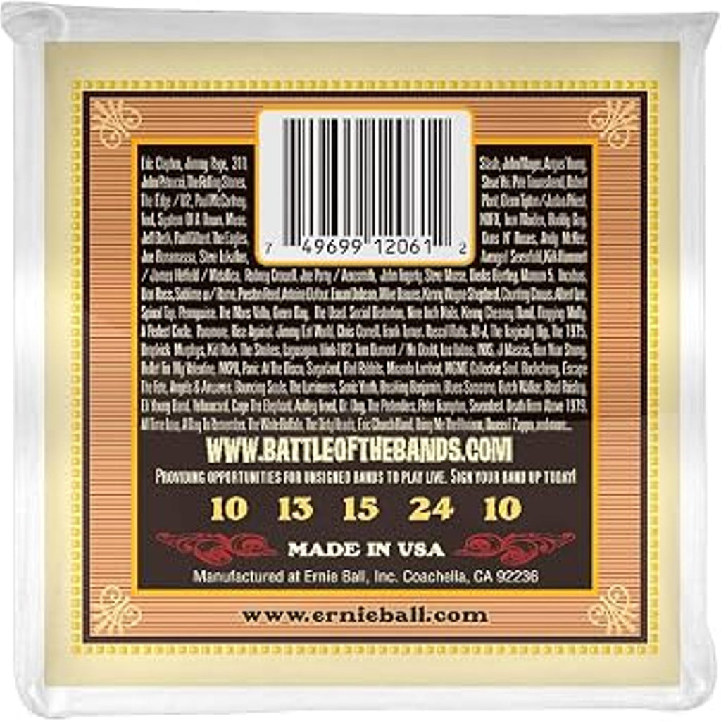 Ernie Ball Earthwood 5-String Banjo Strings 80/20 Bronze Alloy [10-13-15-24-10]