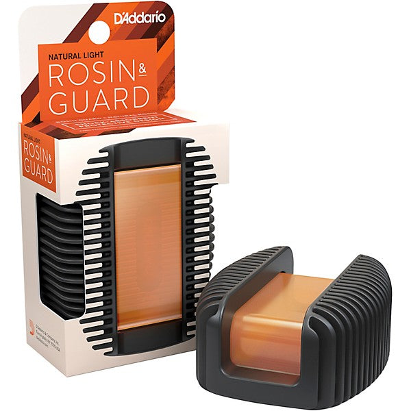 D'Addario Light Bow Rosin Natural Rosin Guard