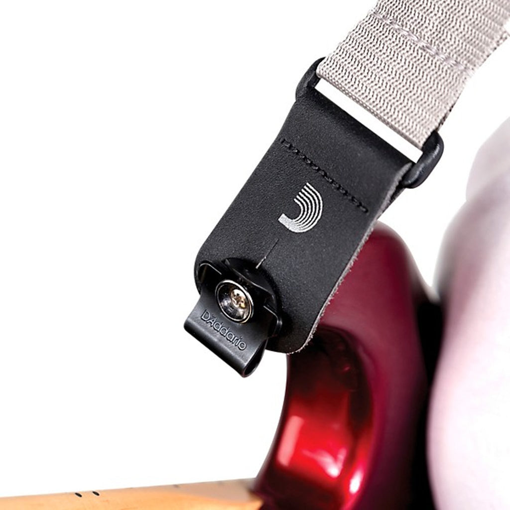 D'Addario Dual-Lock Strap Lock Black, One Size