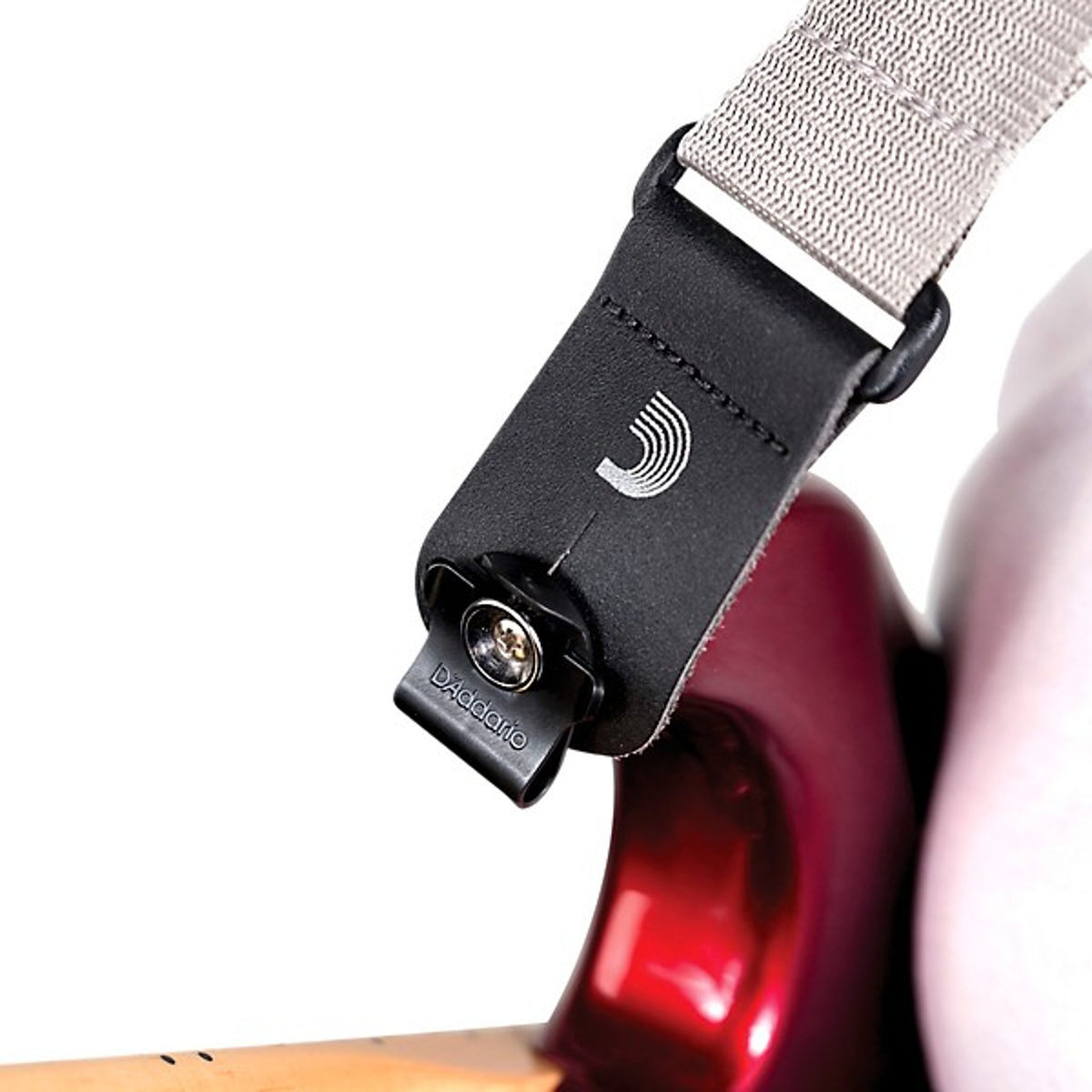 D'Addario Dual-Lock Strap Lock Black, One Size