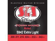 SIT Power Wound Nickel Guitar Strings 09-42 Extra Light