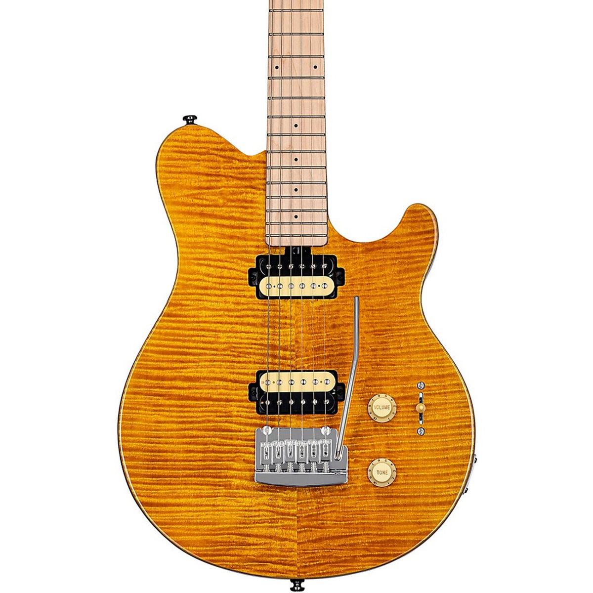 Sterling AX3FM Trans Gold Electric Guitar - NEW
