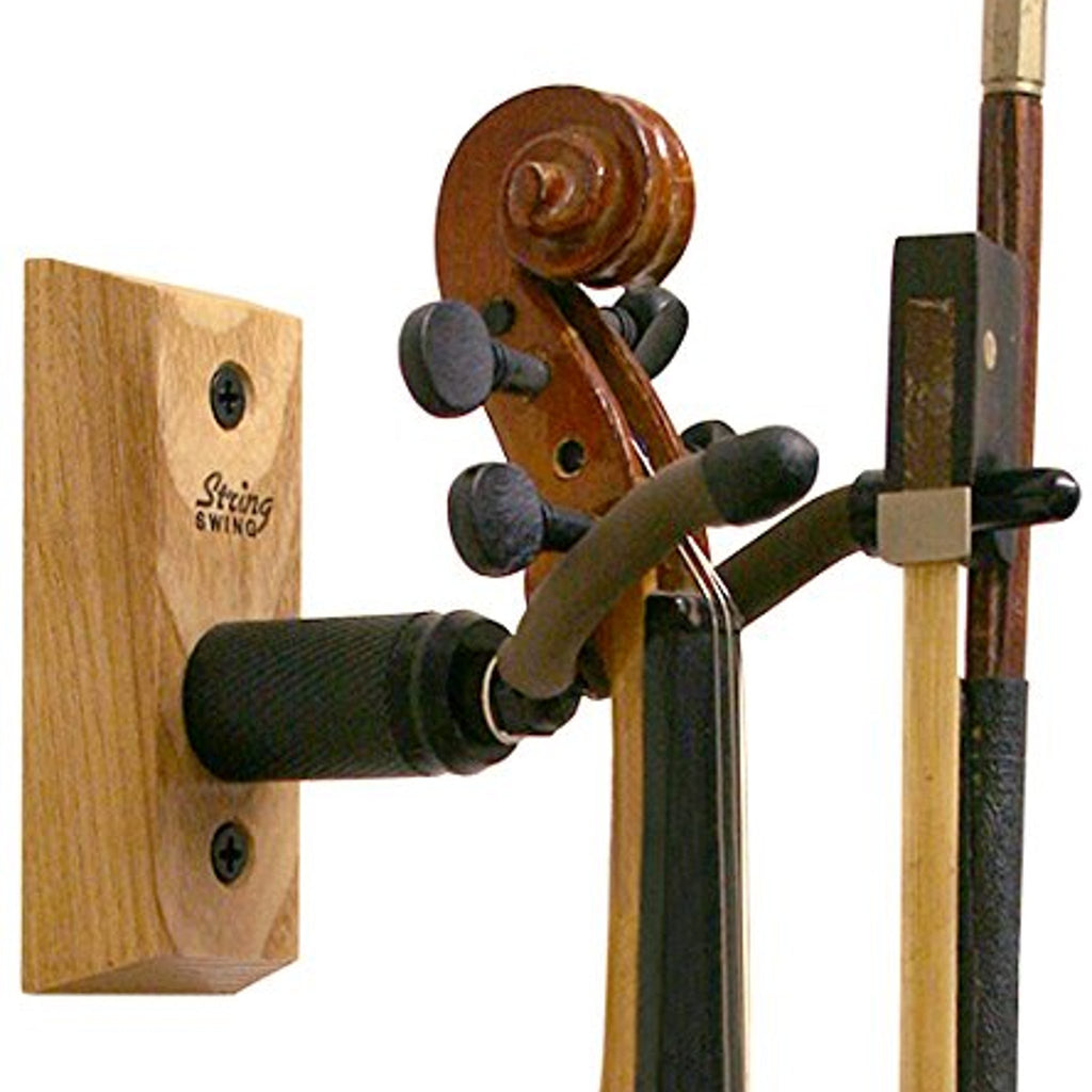 String-Swing Small Violin Wall Mount Hanger Ash