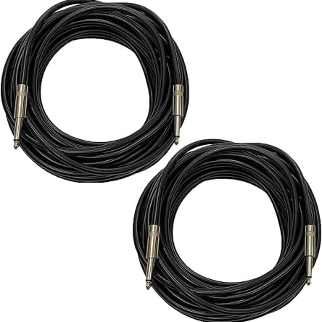 D'Addario Classic Series 25ft 1/4" Speaker Cable Black PW-CSPK-25