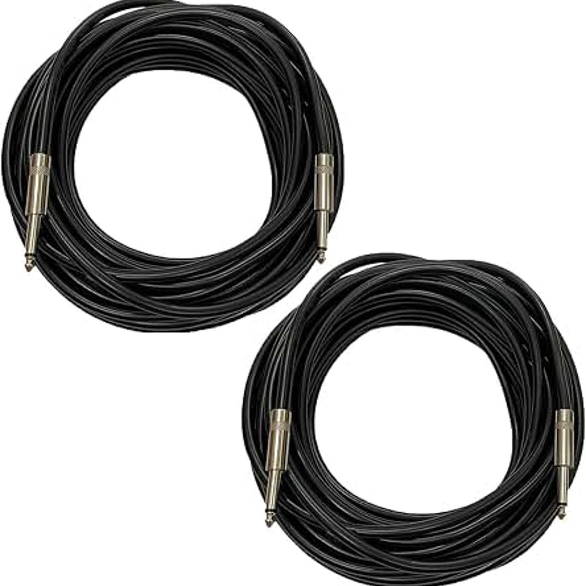 D'Addario Classic Series 25ft 1/4" Speaker Cable Black PW-CSPK-25