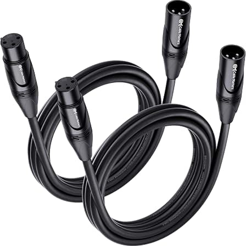 Cable Matters 2-Pack XLR Microphone Cable 15 Feet