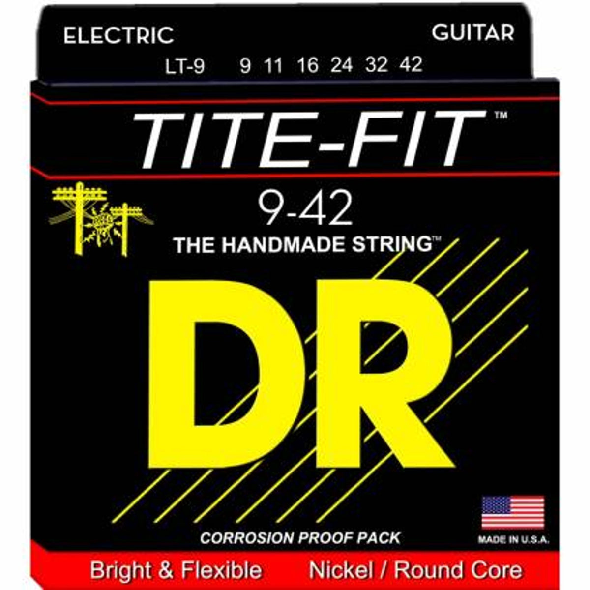 DR Electric Tite-Fit LT-9 Nickel Plated Strings 9-42