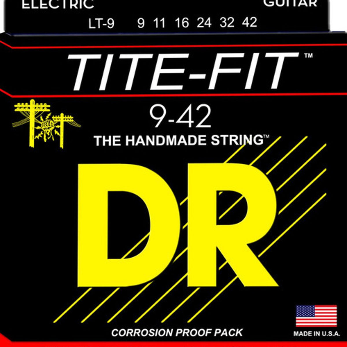 DR Electric Tite-Fit LT-9 Nickel Plated Strings 9-42