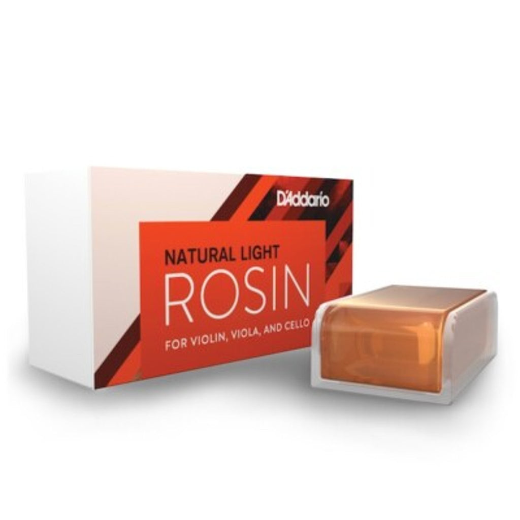 D'Addario Light Bow Rosin Natural Rosin Guard