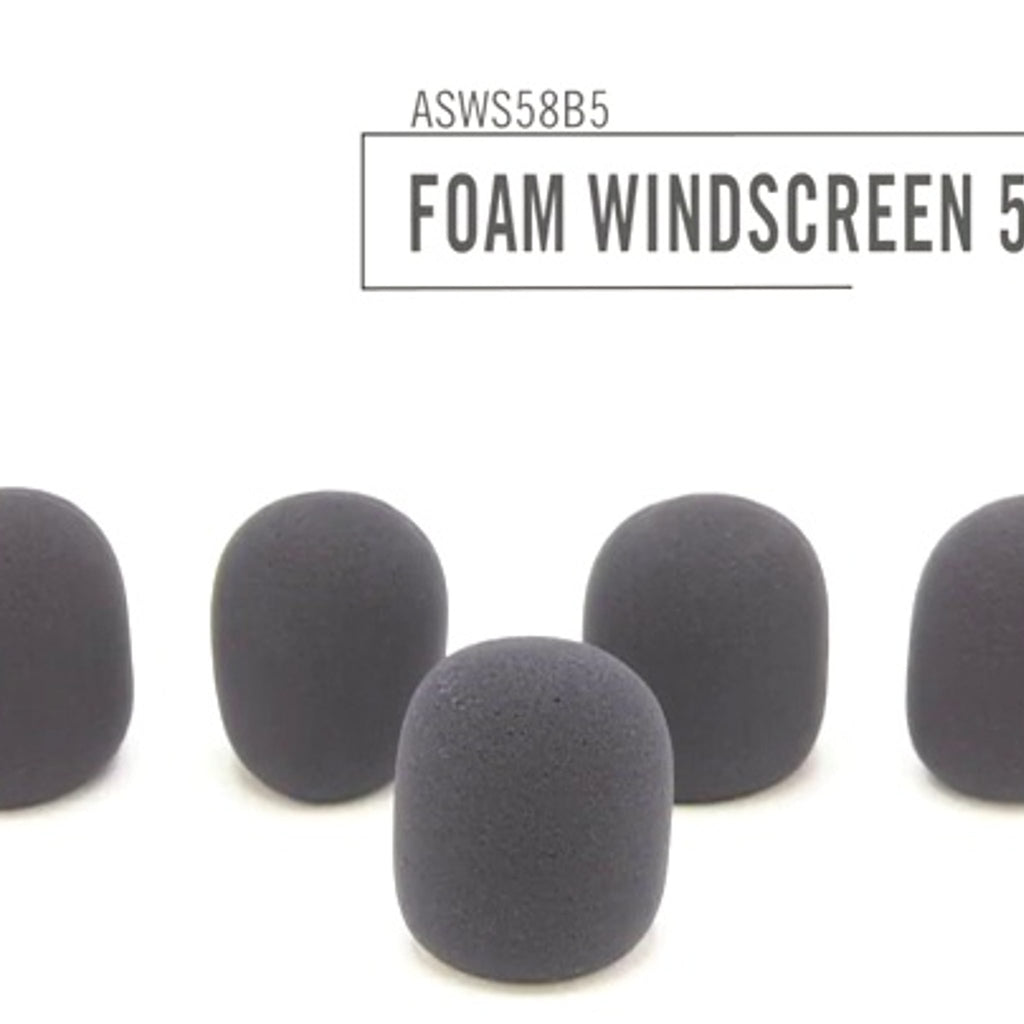 On-Stage ASWS58B5 Black Windscreen