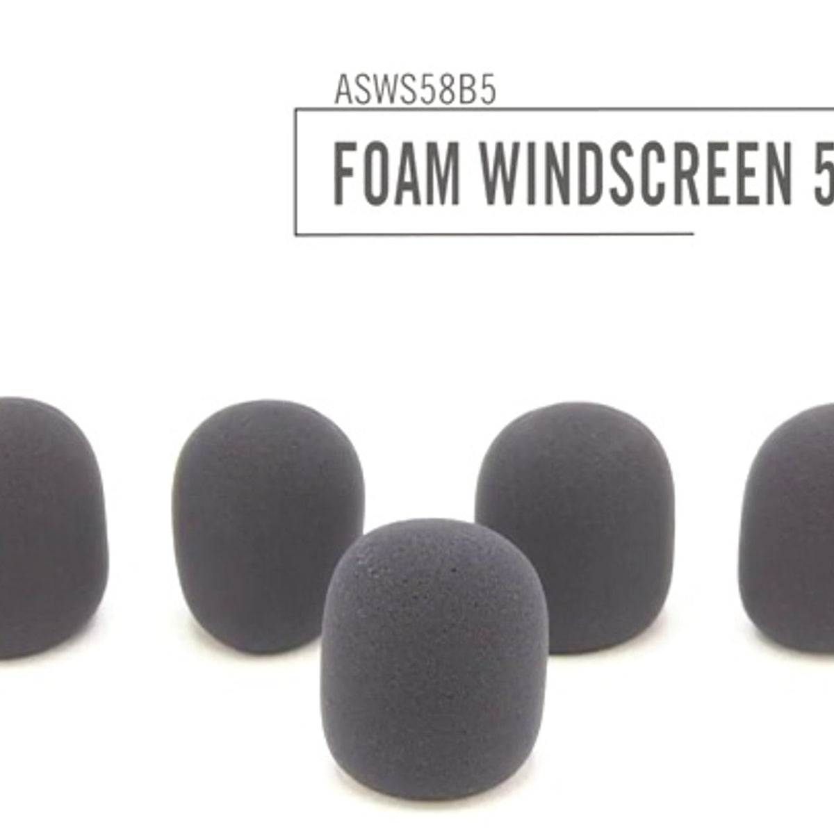 On-Stage ASWS58B5 Black Windscreen